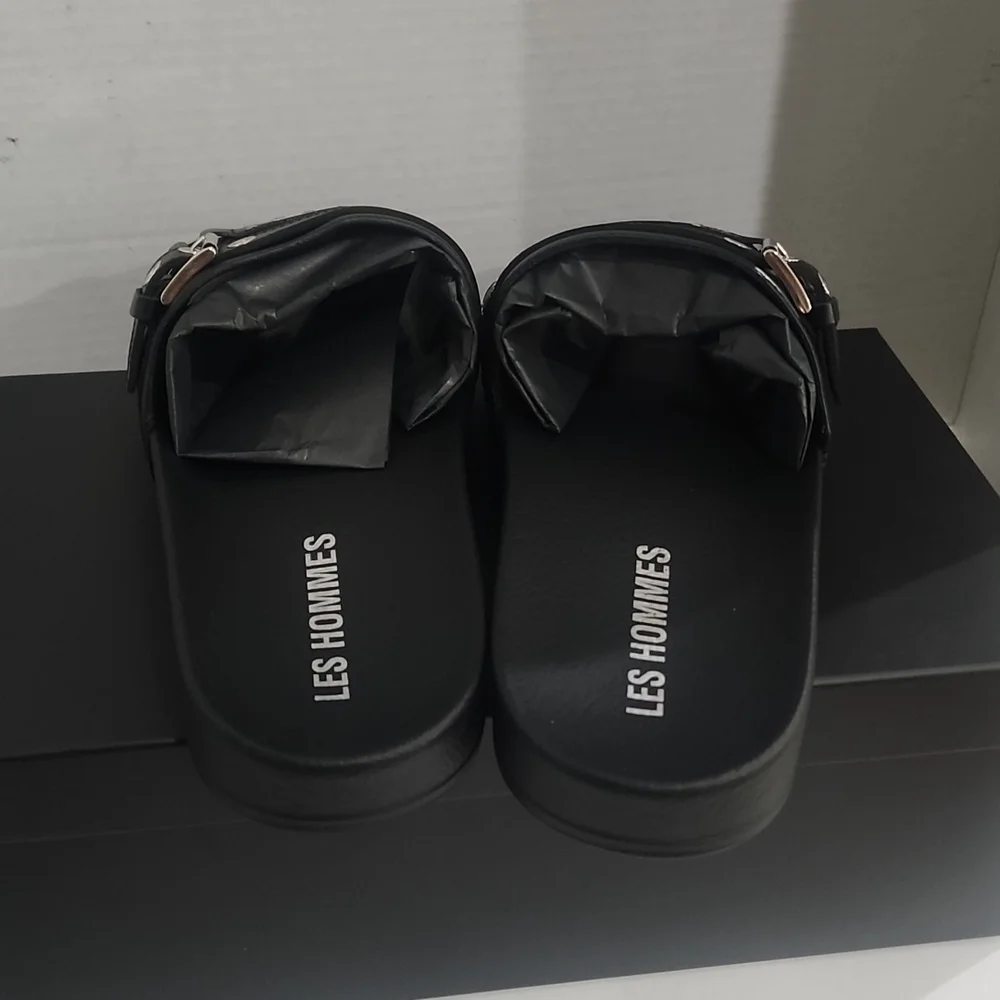 Authentic Les Hommes Calf Pasha Sandals M Size 12